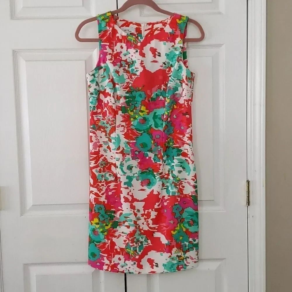 Alyx Limited floral print dress Sz 8 NWOT